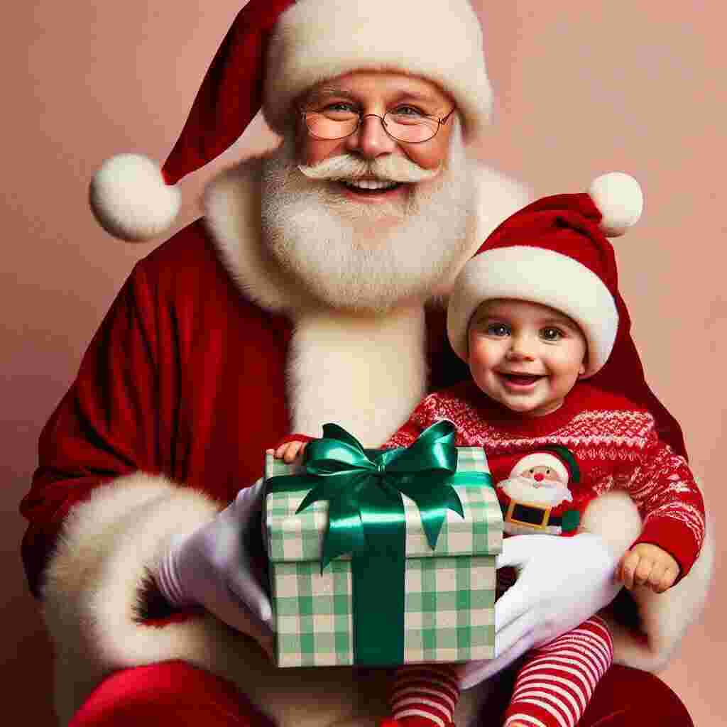 santa with cute baby Santa image with Cute Baby