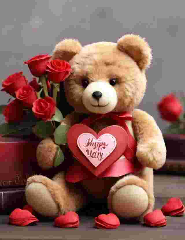 X-Valentine Day 14 February Special Planning Details Happy Valentine Teddy Image