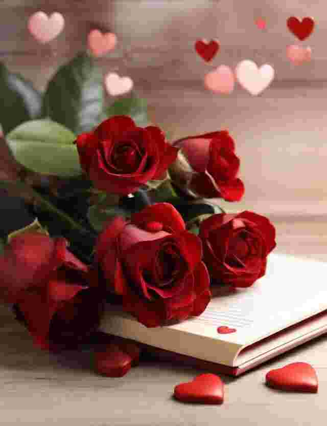 X-Valentine Day 14 February Special Planning Details Happy Valentine Roses Image