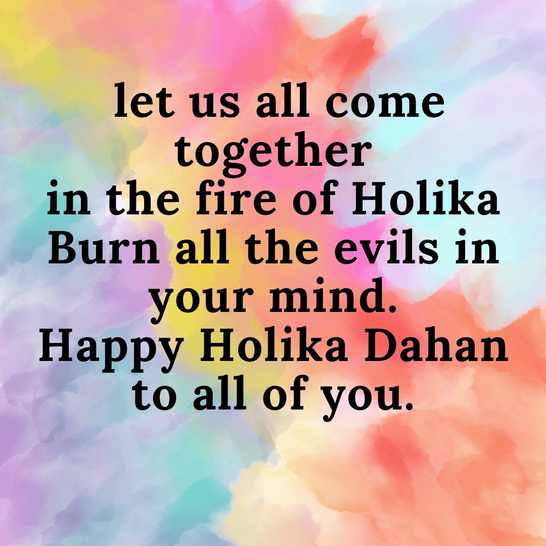 Chhoti Holi | Holika Dahan Wishes, Greeting, Shayari Messages Image Holika Dahan Wishes in English