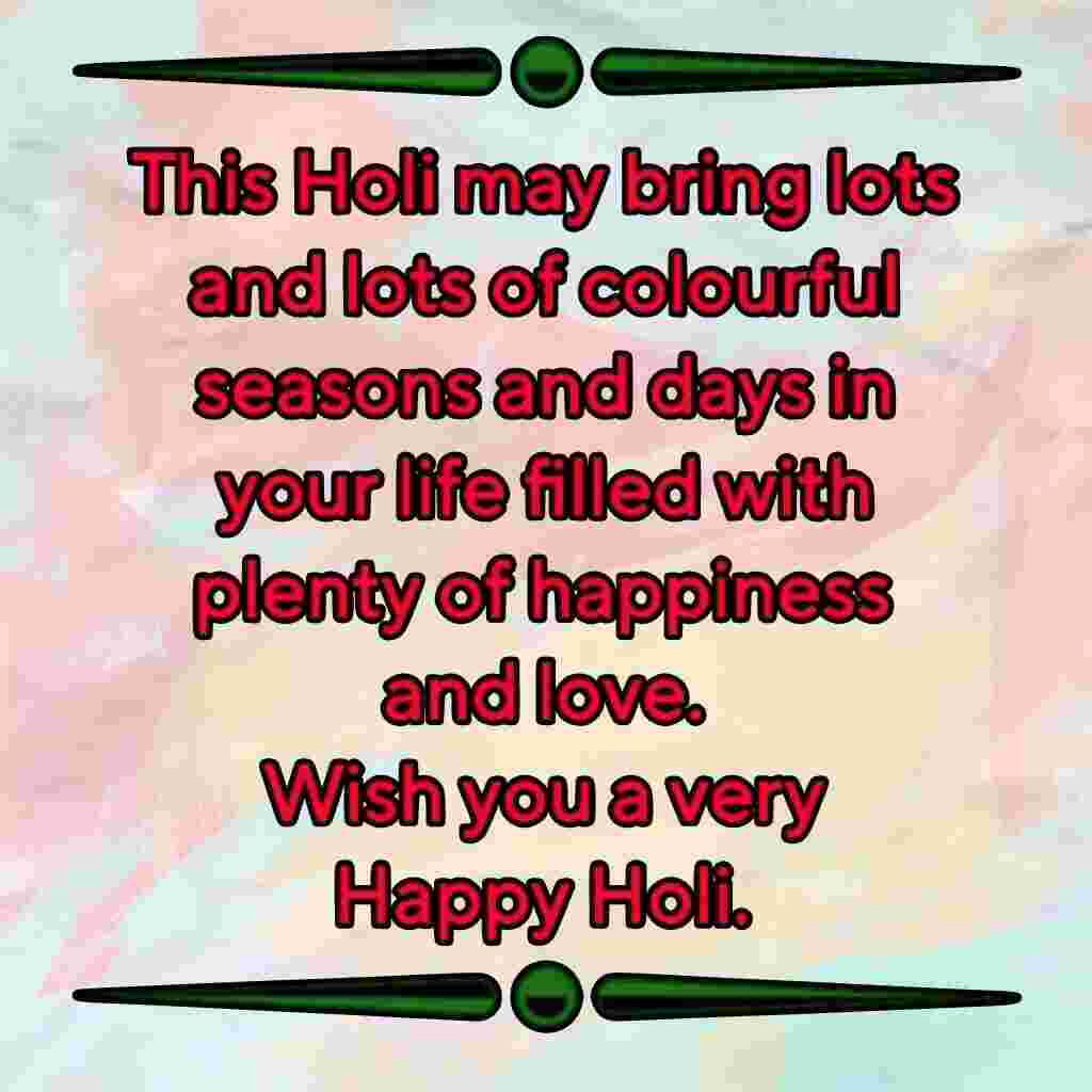 Happy Holi Special Wishes, Greeting, Message Images in English Holi Wishes in English