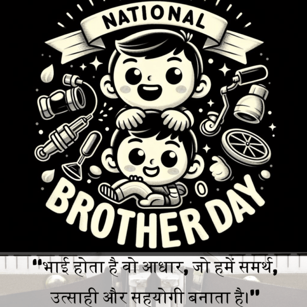 Happy National Brother Day Greeting, Wishes, Quote & Shayari Message Image Happy National Brother Day Wishes Picture