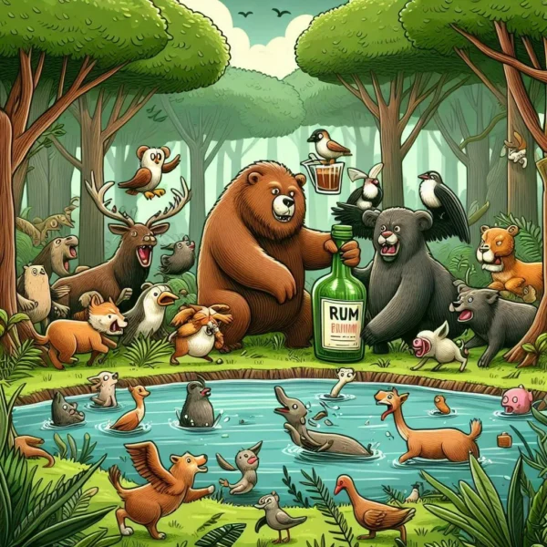 National Rum Day Greeting, Messages, Funny Jokes, Status for all Rum Lovers with fact & images Rum day enjoyment in forest image