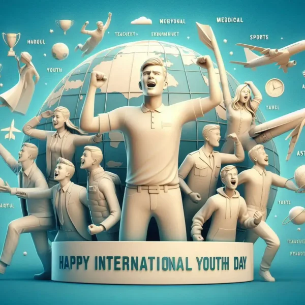 Happy International Youth Day Greeting, Motivation Quote, Status, Messages with images Happy International Youth Day Wallpaper