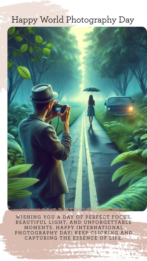 Happy World Photography Day Greeting, Status, Messages, Quotes, Facts & Image with Photo of The Day Happy World Photography Day Greeting Message