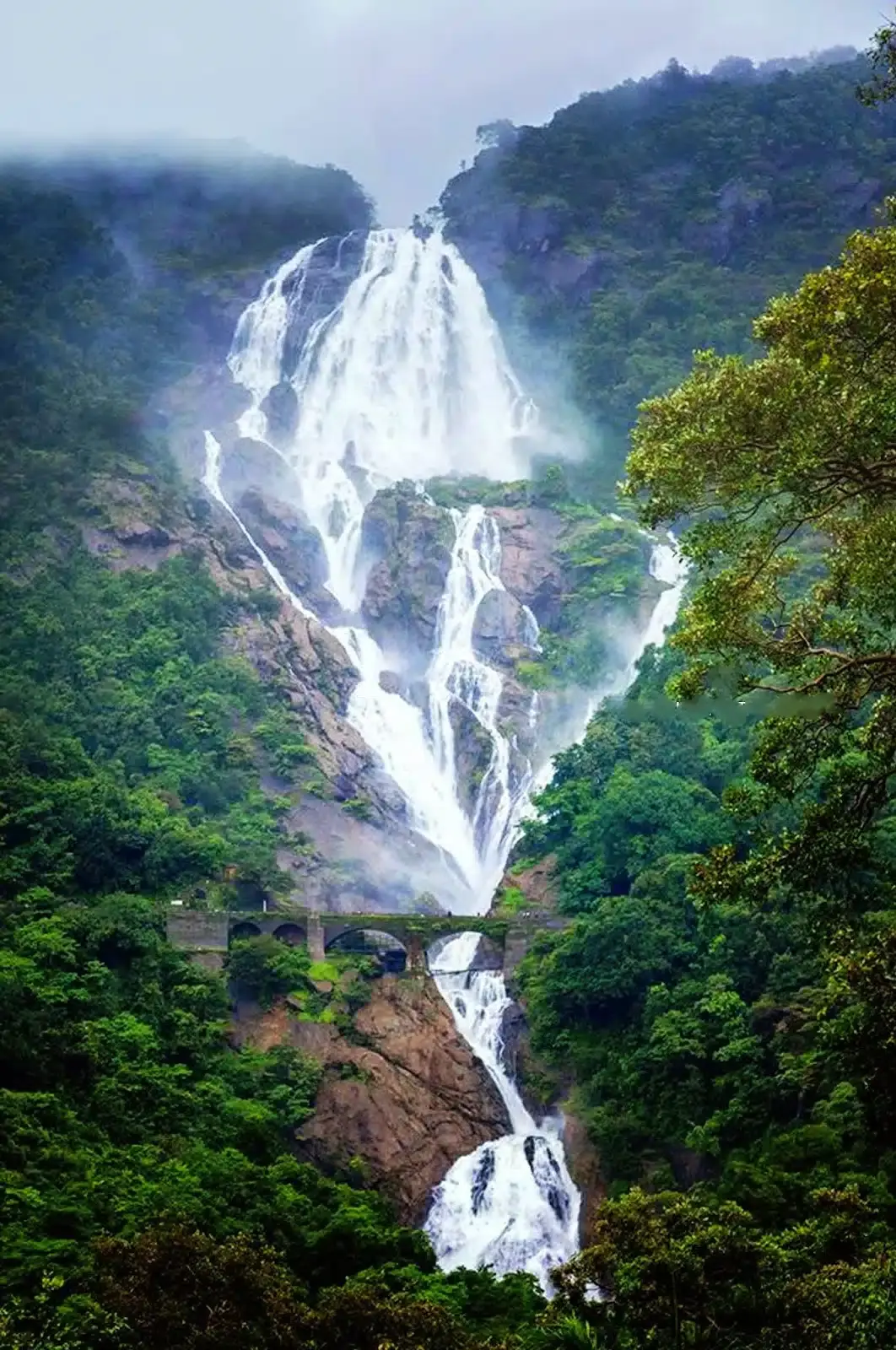 Most Visiting Places in Goa | Dudhsagar | Pali | Beach | Waterfall Dudhsagar waterfall in Goa