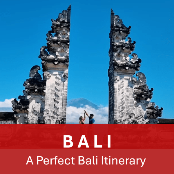 Bali Itinerary 7 Days for couples